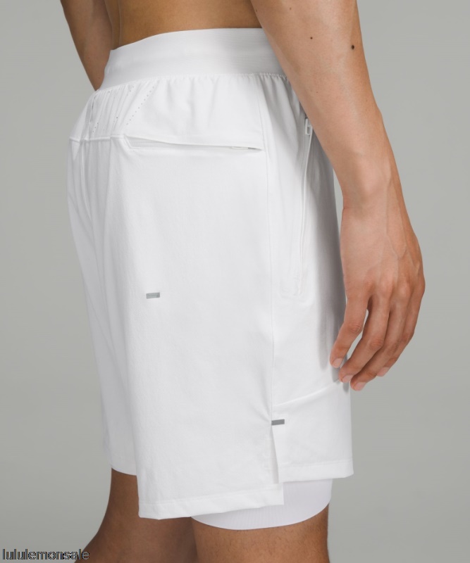 Lululemon Deutschland DELULU835 | Lululemon Deutschland Weiße Lizenz Zum Trainieren Gefüttert Kurz 7